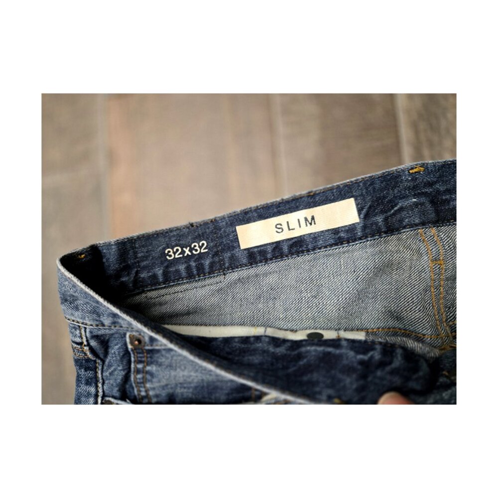 ❤️GAP 1969 slim fit jeans 32x32 size. Blue denim mens jeans. - Picture 8 of 9